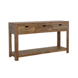Esther 3-drawer Wood Console Table Natural Sheesham - 952853