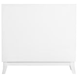 Gambon 2-door Wood Honeycomb Pattern Accent Cabinet White - 953401