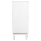 Gambon 2-door Wood Honeycomb Pattern Accent Cabinet White - 953401