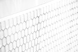 Gambon 2-door Wood Honeycomb Pattern Accent Cabinet White - 953401