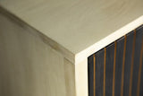 Ixora 2-door Wood Accent Cabinet White Washed and Black - 953430