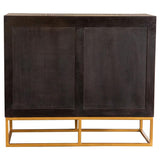 Zara 2-door 40-inch Wood Accent Storage Cabinet Black Walnut - 953447