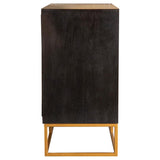 Zara 2-door 40-inch Wood Accent Storage Cabinet Black Walnut - 953447