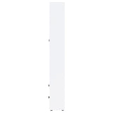 Hawthorne 4-shelf Glass Door Tall Cabinet with Drawers White - 953477