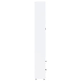 Hawthorne 4-shelf Glass Door Tall Cabinet with Drawers White - 953477