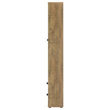 Hawthorne 4-shelf Glass Door Tall Cabinet with Drawers Mango - 953479