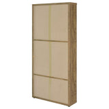 Hawthorne 4-shelf Glass Door Tall Cabinet with Drawers Mango - 953479