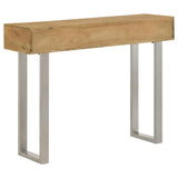 Draco 2-drawer Console Table Hand Carved Details Natural - 953512