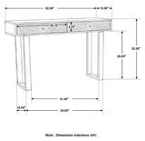 Draco 2-drawer Console Table Hand Carved Details Natural - 953512