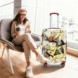 3 Piece Spinner Luggage Set 20" / 24" / 28" With Combination Lock And Silent Wheels - Black / Vintage