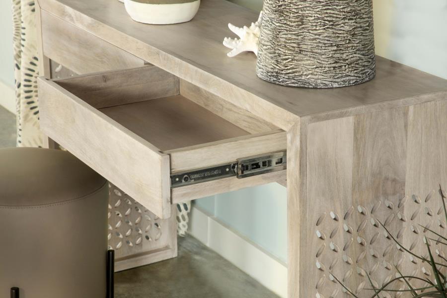 Rickman 2-drawer Wood Entryway Console Table White Washed - 959543
