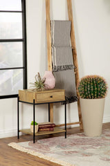 Declan 1-drawer Wood Accent Side Table Natural Mango - 959556