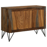 Macon 2-door Sheesham Wood Storage Accent Cabinet Grey - 959615