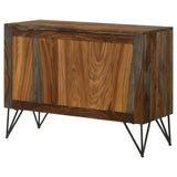 Macon 2-door Sheesham Wood Storage Accent Cabinet Grey - 959615