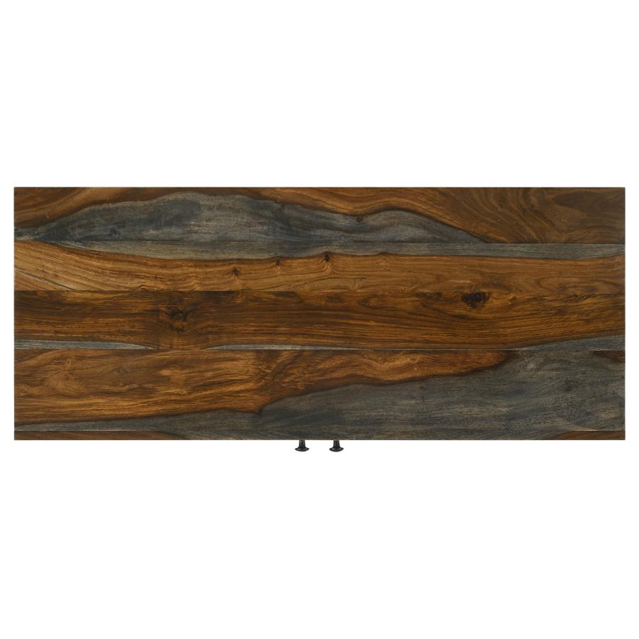 Macon 2-door Sheesham Wood Storage Accent Cabinet Grey - 959615
