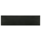 Riddell 4-door Wood Reeding Accent Cabinet Matte Black - 959631