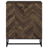 Carolyn 2-door Engineered Wood Accent Cabinet Rustic Oak - 959639