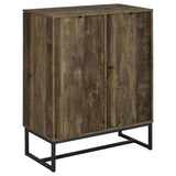 Carolyn 2-door Engineered Wood Accent Cabinet Rustic Oak - 959639