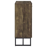 Carolyn 2-door Engineered Wood Accent Cabinet Rustic Oak - 959639