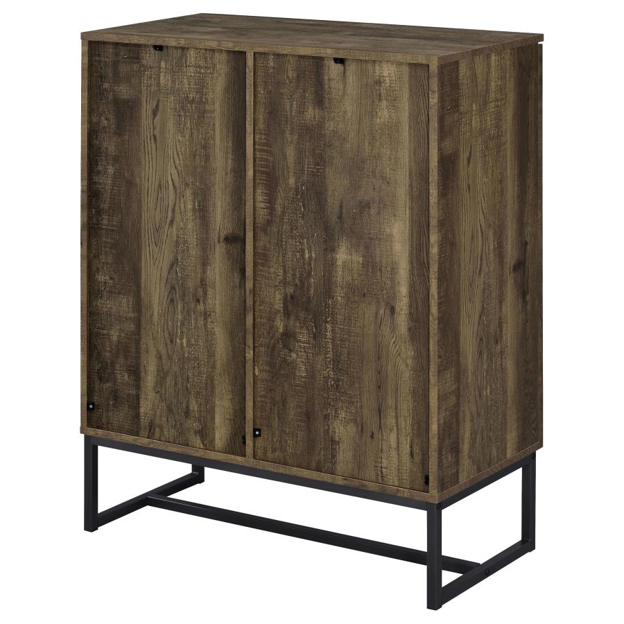 Carolyn 2-door Engineered Wood Accent Cabinet Rustic Oak - 959639
