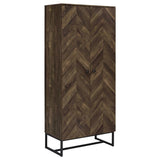 Carolyn 2-door Engineered Wood Accent Cabinet Rustic Oak - 959640