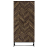 Carolyn 2-door Engineered Wood Accent Cabinet Rustic Oak - 959640