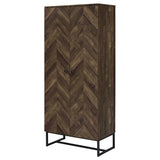 Carolyn 2-door Engineered Wood Accent Cabinet Rustic Oak - 959640