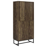 Carolyn 2-door Engineered Wood Accent Cabinet Rustic Oak - 959640