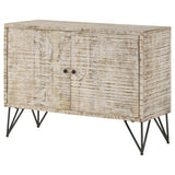 Eileen 2-door Wood Storage Accent Cabinet White Washed - 959652