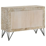 Eileen 2-door Wood Storage Accent Cabinet White Washed - 959652