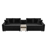 Modular Sofa Couch With Storage Armrest And Center Console