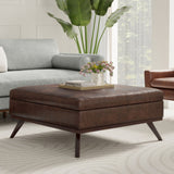 Owen - Multifunctional Square Coffee Table Storage Ottoman