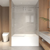 Frameless Sliding Bathtub Door With Frame