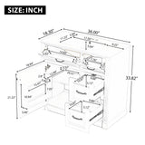 Modern Bathroom Vanity With Sink, 4 Drawers, Soft-Close Door, Adjustable Shelf