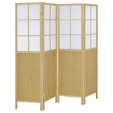 Edwards 4-Panel Room Divider Folding Shoji Screen Natural - 960123
