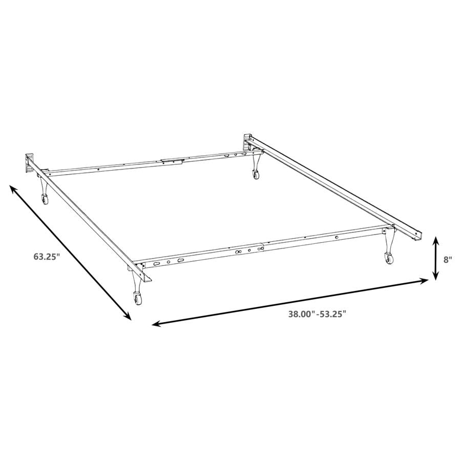 Kerns Twin or Full Bed Frame Black - 9601TF