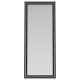Windrose 28 x 67 Inch Tempered LED Standing Mirror Black - 960962