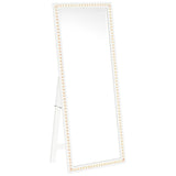 Windrose 28 x 67 Inch Tempered LED Standing Mirror White - 960963