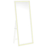 Windrose 28 x 67 Inch Tempered LED Standing Mirror White - 960963