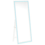 Windrose 28 x 67 Inch Tempered LED Standing Mirror White - 960963
