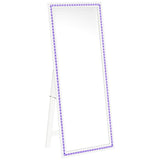 Windrose 28 x 67 Inch Tempered LED Standing Mirror White - 960963