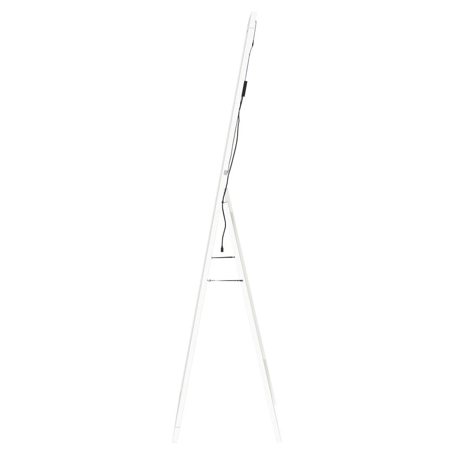 Windrose 28 x 67 Inch Tempered LED Standing Mirror White - 960963