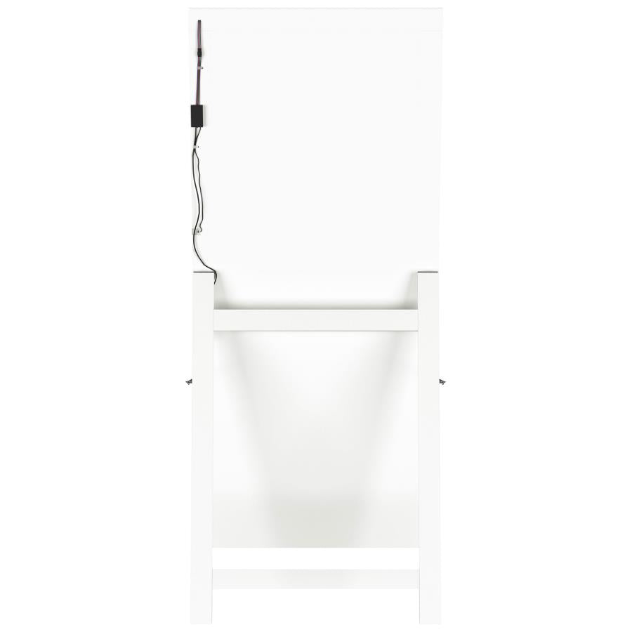 Windrose 28 x 67 Inch Tempered LED Standing Mirror White - 960963