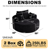 Swivel Chair With 360° Rotation For Living Room