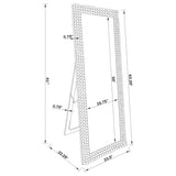 Mckay 24 x 63 Inch Acrylic Frame Standing Mirror Smokey Grey - 961422