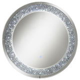 Lixue 32 x 32 Inch Round Wall Mirror LED Lighting Silver - 961428