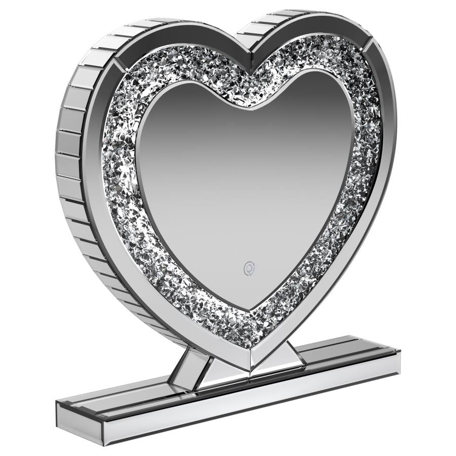 Euston Heart Shaped Vanity Mirror Silver - 961528