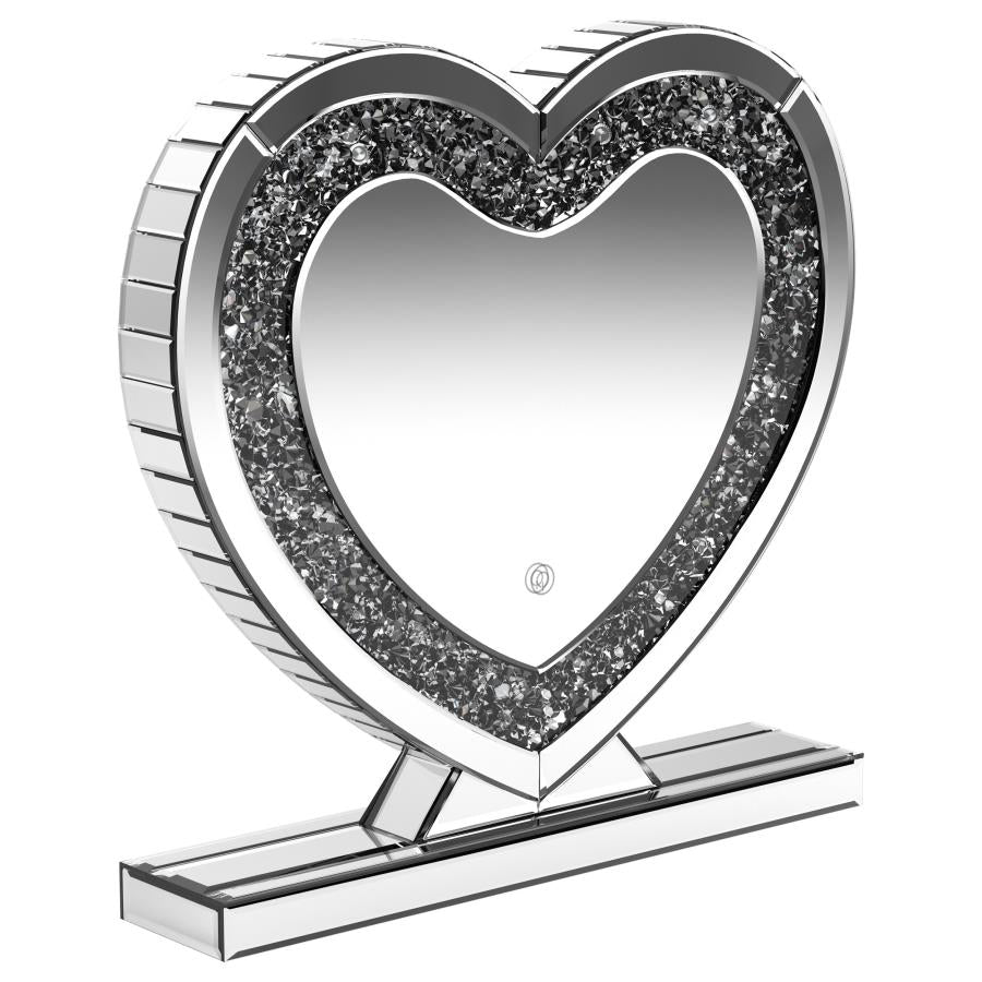 Euston Heart Shaped Vanity Mirror Silver - 961528