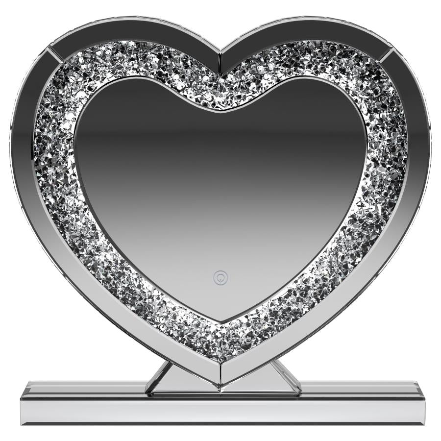 Euston Heart Shaped Vanity Mirror Silver - 961528