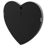 Aiko 36 x 30 Inch Heart Shaped LED Light Wall Mirror Silver - 961535